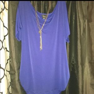 🎄Soft Blue Blouse